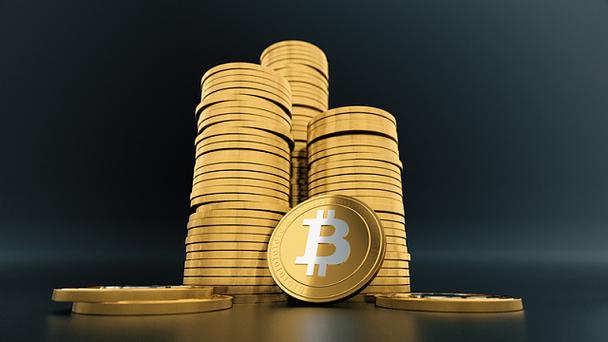 A depiction of efficient Bitcoin mining rigs in action, highlighting reduced energy use